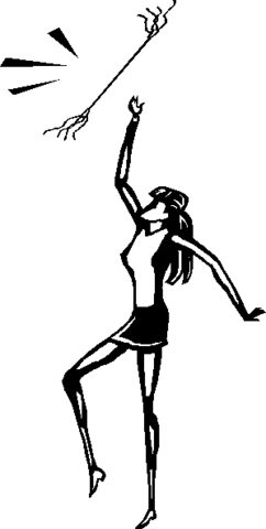 My first day of baton practice