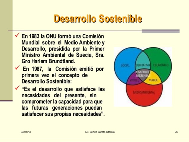 SE DEFINE EL DESARROLLO SUSTENTABLE