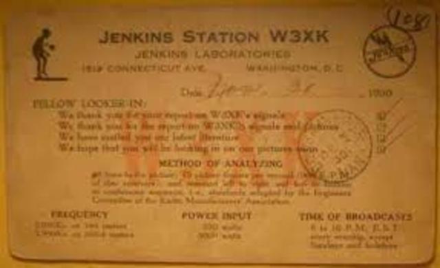 The first TV station is born