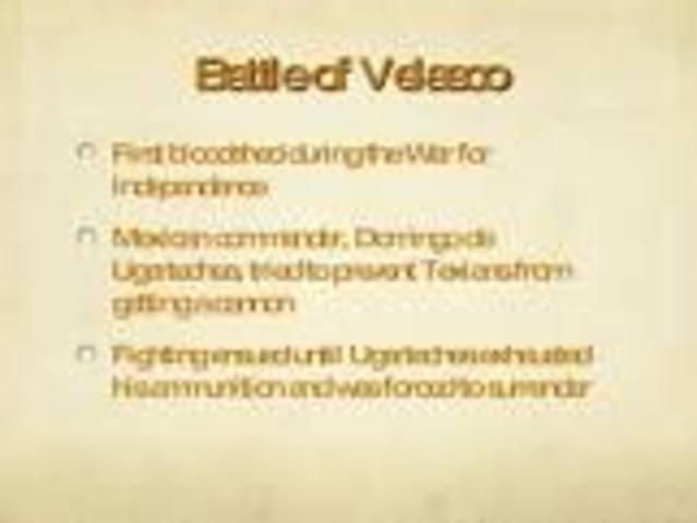 Bloodshed at Velasco