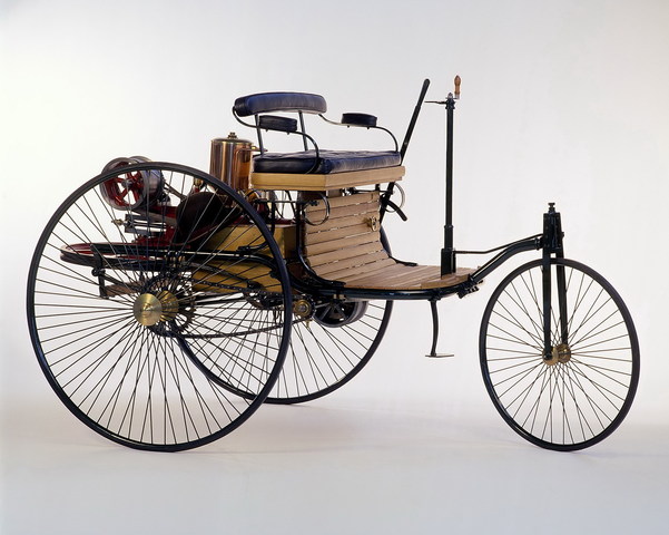 The first production automobile is introduced.