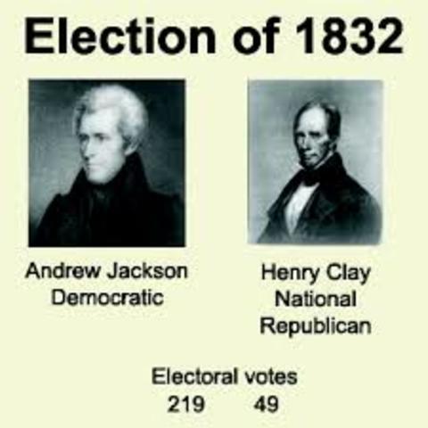 Andrew Jackson is reelected
