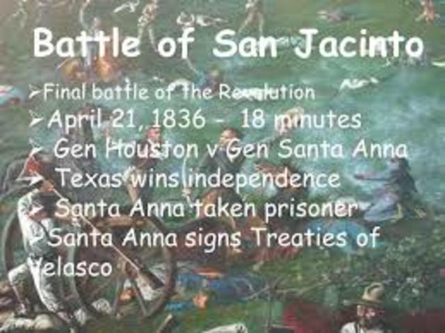 The Battle of san jacincto
