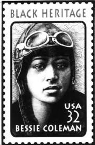 Bessie Coleman becomes first African American woman pilot