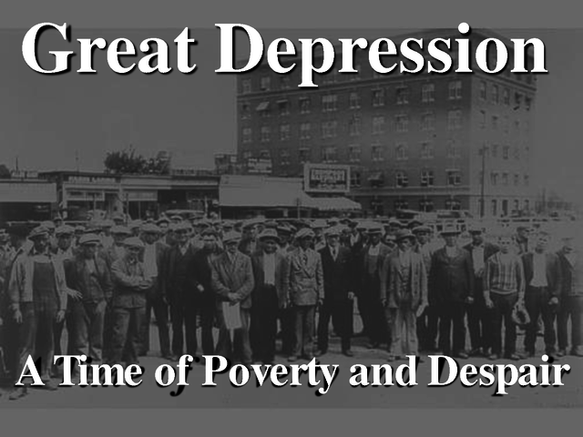 THE GREAT DEPRESSION