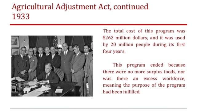 Agricultural Adjustment act