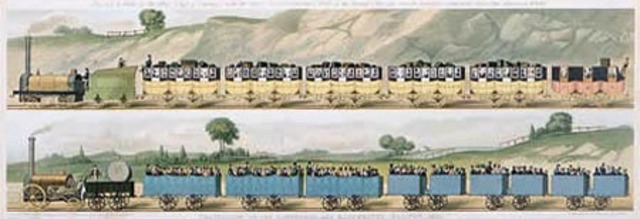 First ever timetabled railway passenger service