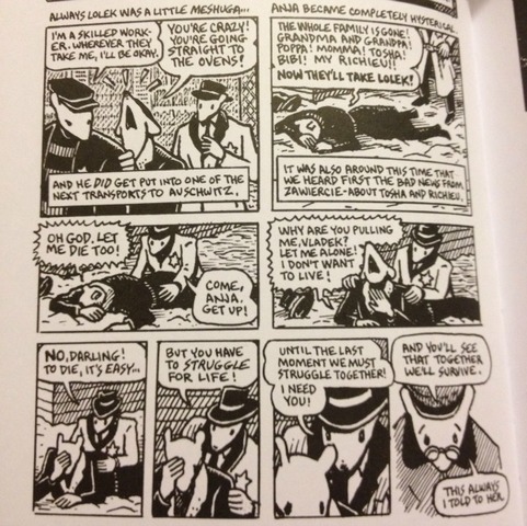 Anja and Vladek hear the news about Richieu.