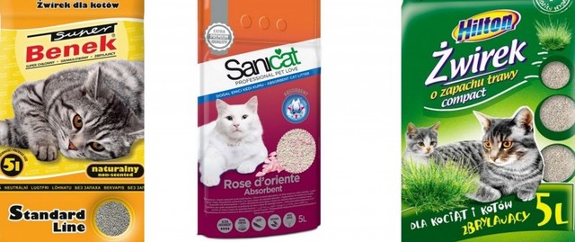 Przegląd żwirków dla kota