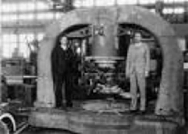 Ernest O. Lawrence, Milton Stanley Livingston and Milton White worked on the first cyclotron at the University of California in Berkeley.