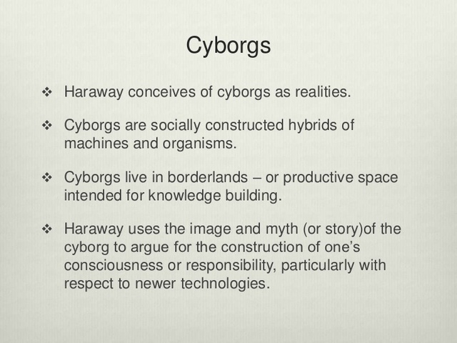 Cyborg Manifesto Published