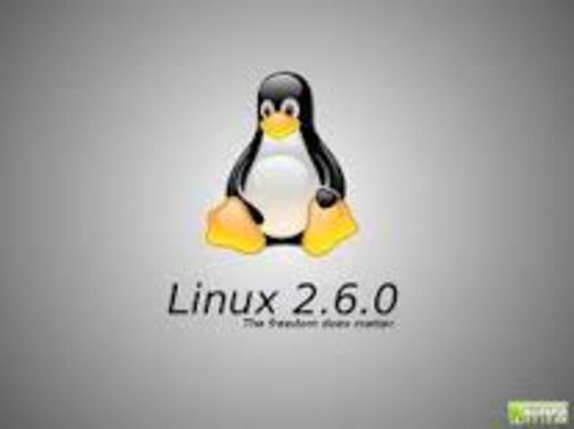 Se crea la version  2.6 del núcleo Linux