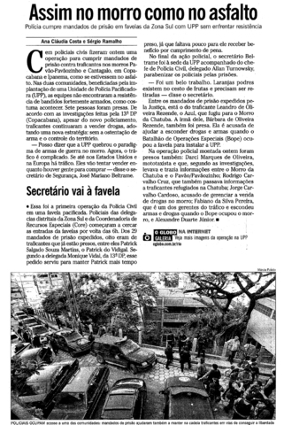 Sem confrontos, 8 traficantes são presos no Pavão-Pavãozinho