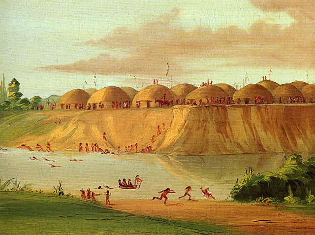 The Corps meet the Mandan and Hidatsa