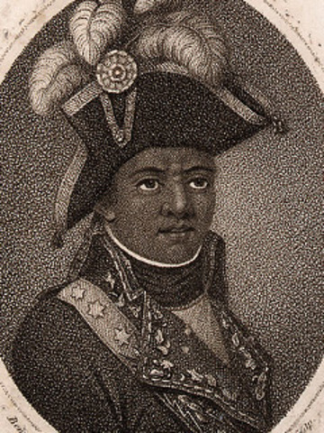 Touissant L'ouverture rises into power of Haiti
