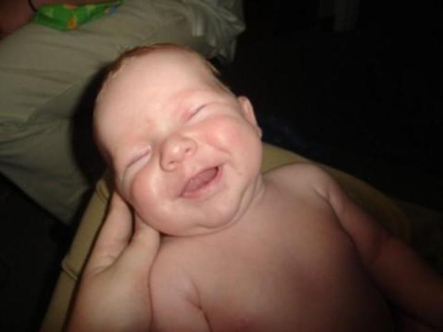 Elijah's First Smile