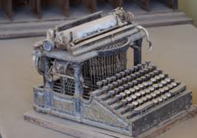 primeros intentos de maquina de escribir