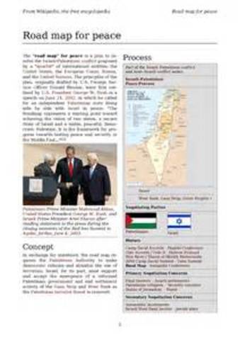 road map for peace proposed