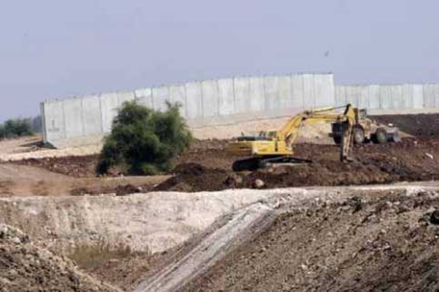 Israel Begins Construction West Bank Security Barrier.