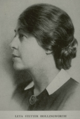 Leta Hollingworth  published "Gifted Children: Their Nature and Nurture"