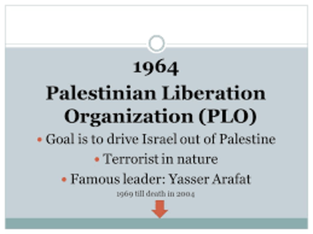 Establishment of the PLO