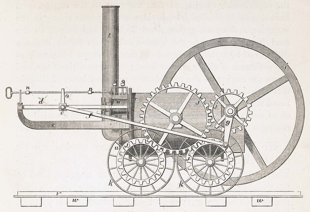 First Steam-Powered Tramway Locomotive