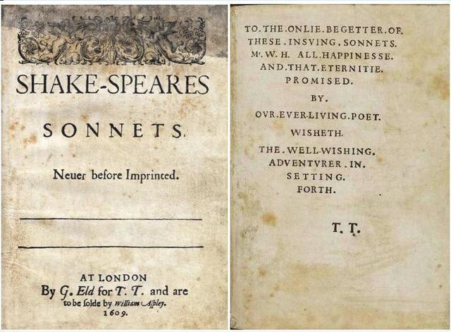 1609 Shakespeare’s sonnets are published
