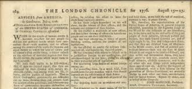 Newspapers are first published in london