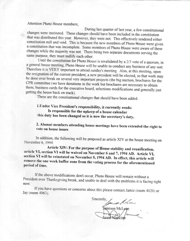 Dissolution of Photo House