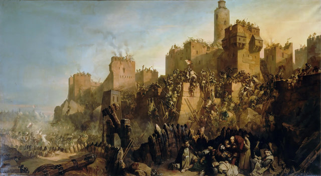 Muslims conquer Jerusalem
