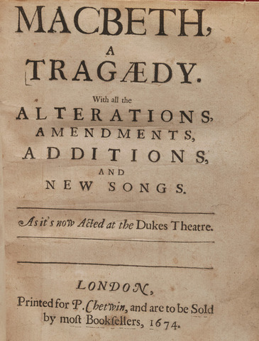 Shakespeare writes King Lear and Macbeth