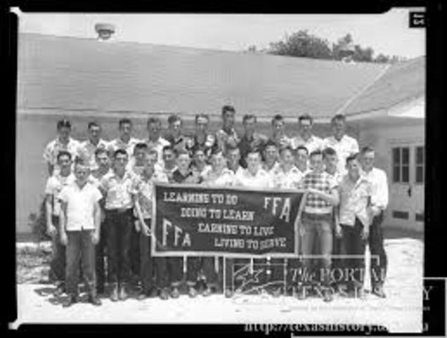 FFA became one of a few student organizations to recieve a Federal Charter