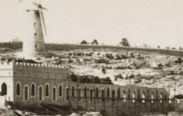 Mishkenot Sha'ananim is built