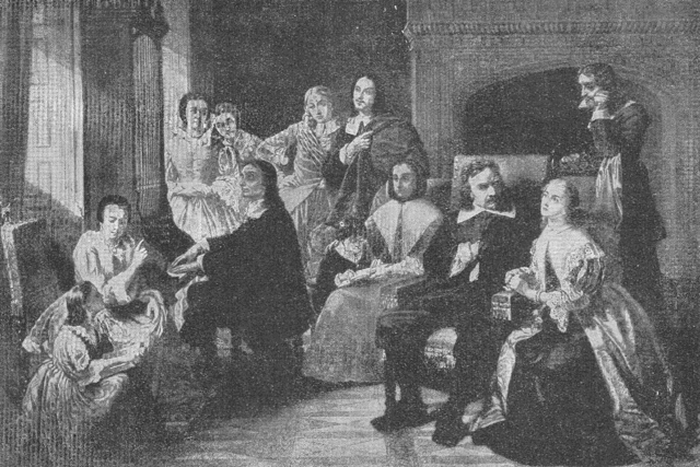 Puritan Commonwealth ends; monarchy is restored with Charles 2nd