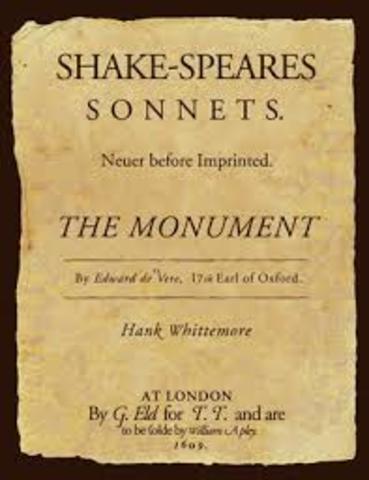 Shakespeare's sonnets are published