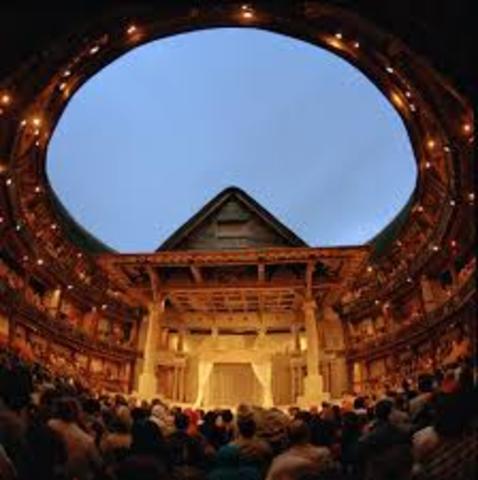 Globe Theatre is built in London