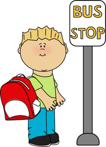 Grabbed backpack and headed out the door to bus stop at 0804