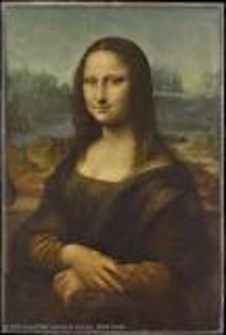 Leonardo da vinci paints the Mona Lisa
