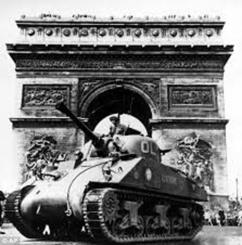 Paris is liberated from Germans
