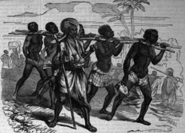 Arabian and Persian traders brought ivory, gold, shell and lots of things to trade.