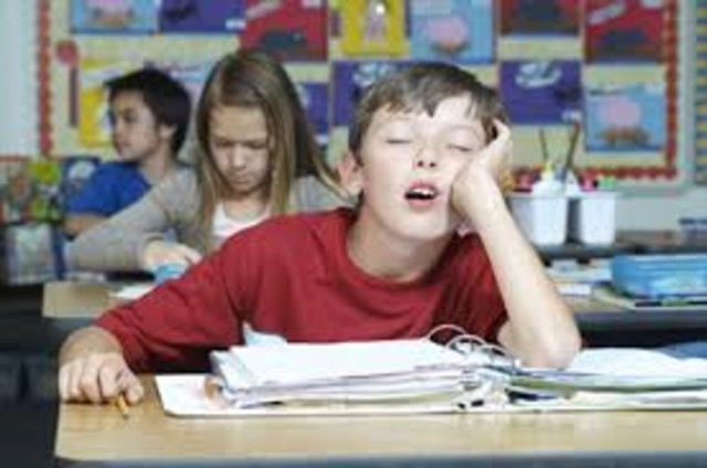 slept during first period