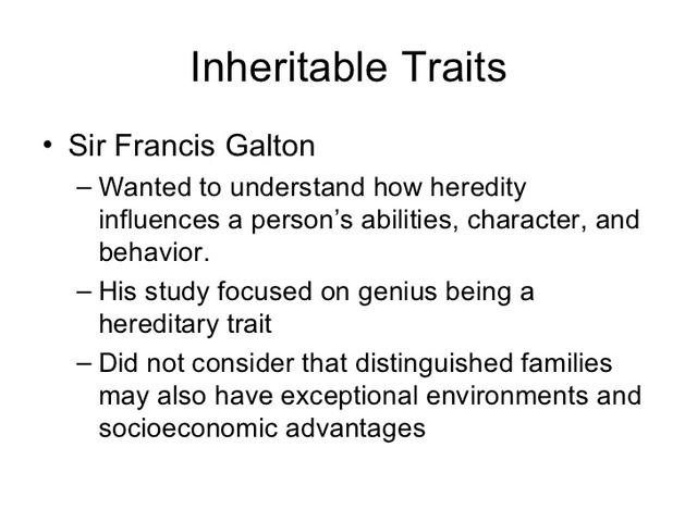 Inheritable traits