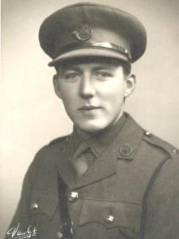 Andy Pope volunteered for the British army.