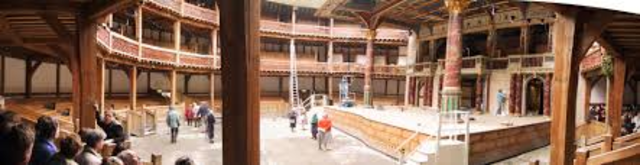 Globe Theatre is built in London