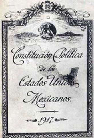 Promulgación de la Constitución Mexicana