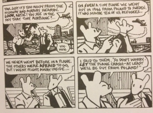 Vladek and Anja fly to Sweden as refugees.