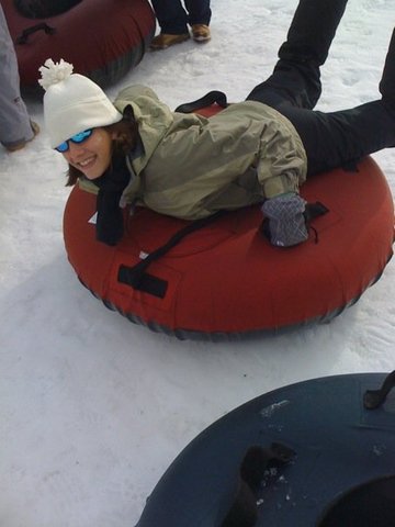 Snow tubing on Snowqualmie