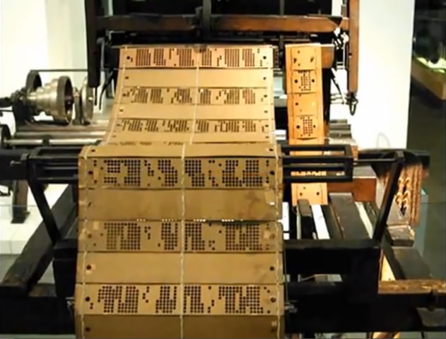 Tarjeta perforadora.