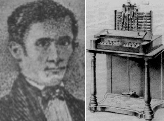 sacerdote crea su propia maquina de escribir