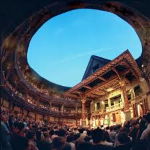 globe theatre is built in london